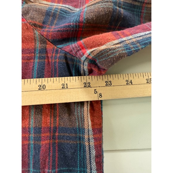 Wrangler Red and Blue Plaid Button-Down Shirt - Picture 4 of 8